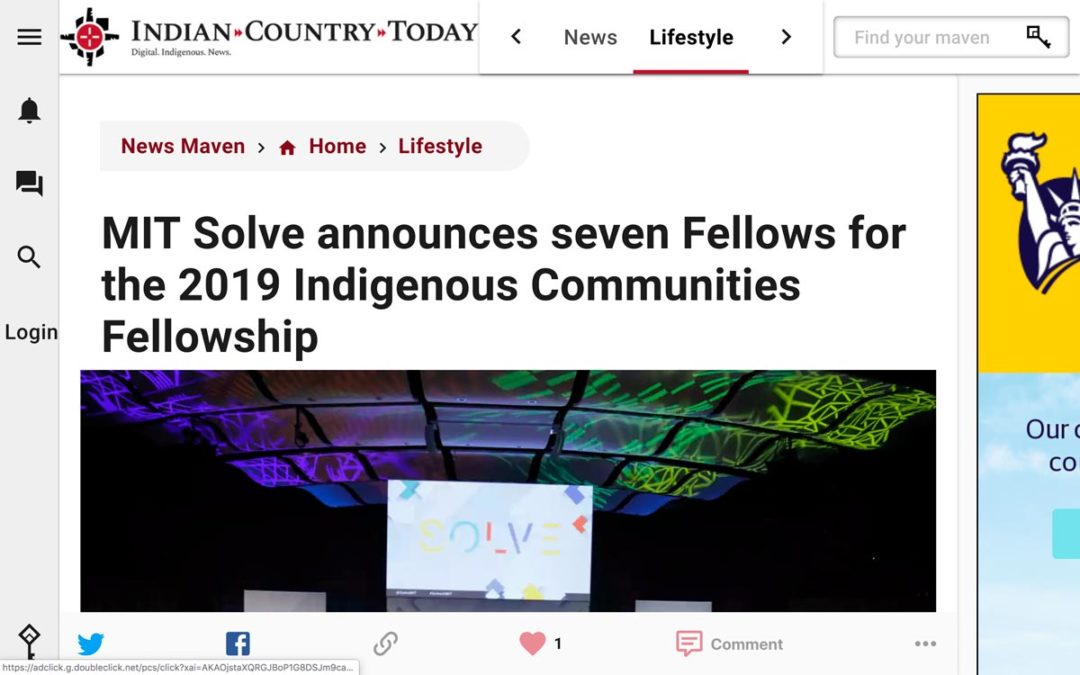 MIT Solve announces seven Fellows for the 2019 Indigenous Communities Fellowship